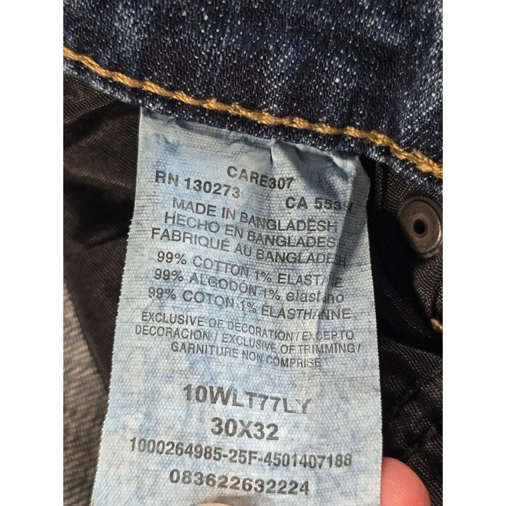 Wrangler Retro Slim Boot Jeans Mens 30x27 Blue Denim Western Casual Cowboy